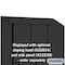 Salsbury Industries 1 Tier Designer Locker, 54"Wx76"Hx24"D, 3 Door, Black 18-21364BLK - alternate 8